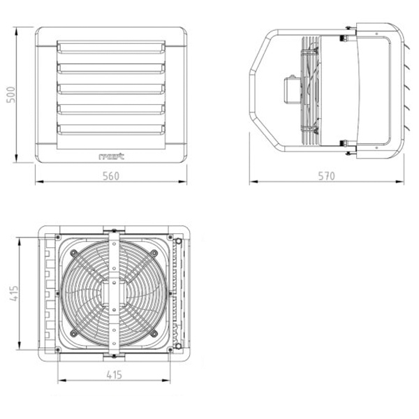 Водяной тепловентилятор Греерс ВС-1320 С